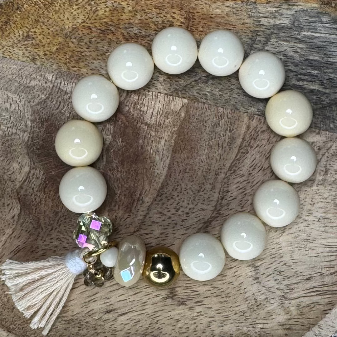 Zomer | Color Noise | Armband Creme Mix | Ouroboros By Soraya