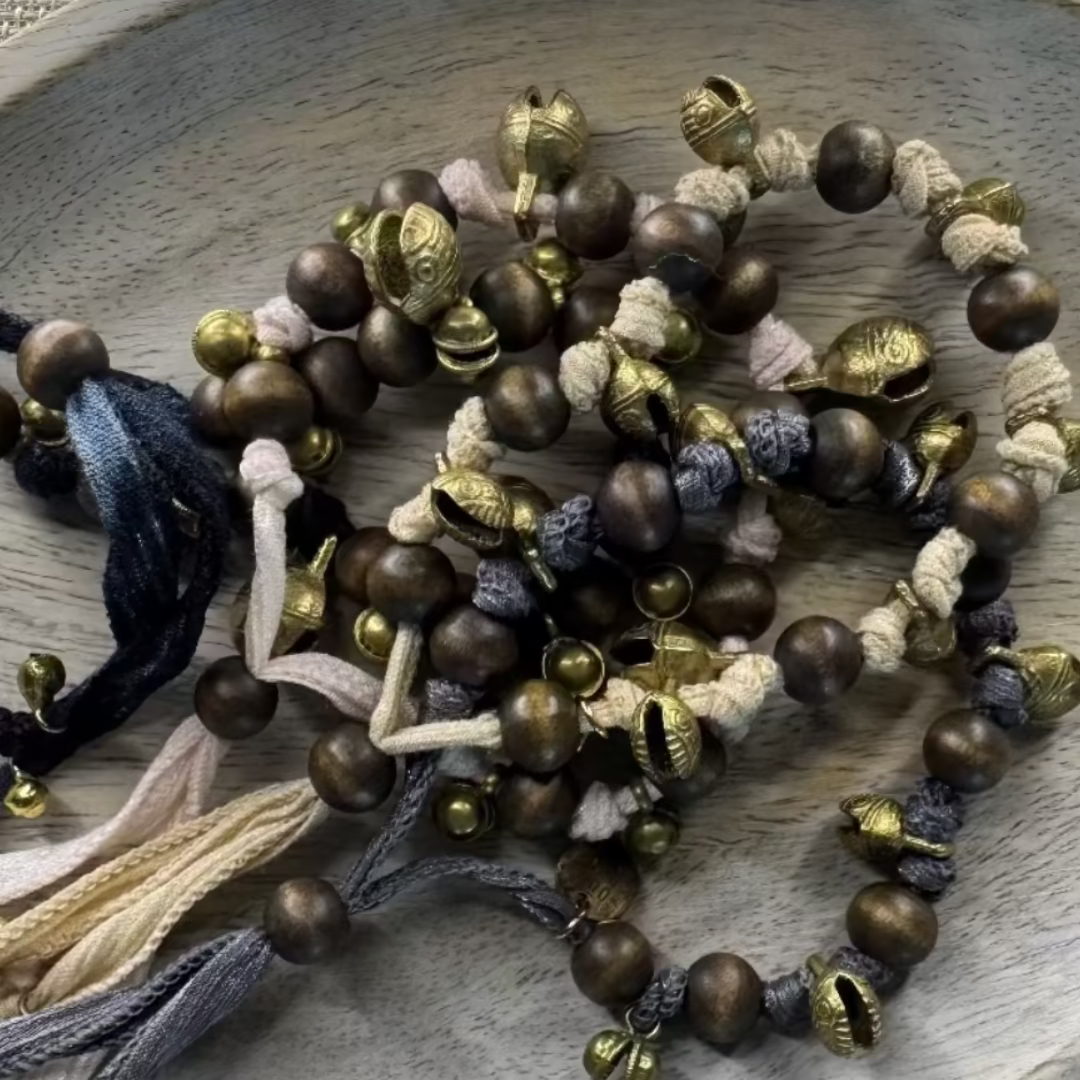 Mystic Oudh | Armband 3 | Hout | Messing | Ouroboros By Soraya