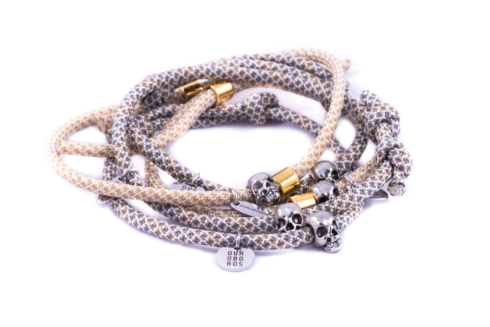 Armband - Boho Fidi met Skull | Ouroboros By Soraya