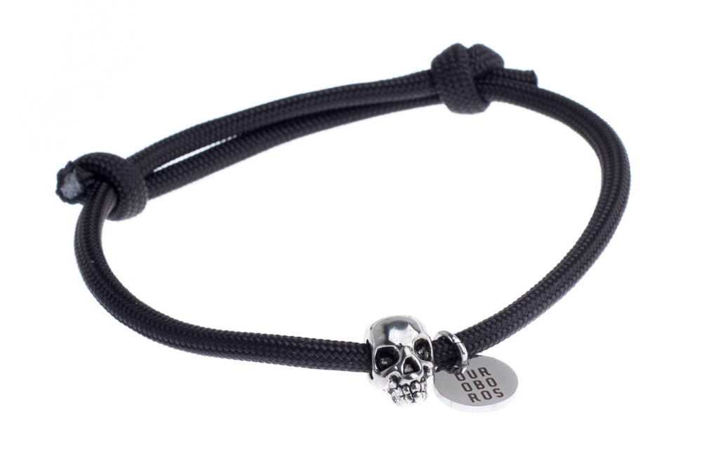 Armband - Boho Mikro met Skull - Back To Black | Ouroboros By Soraya